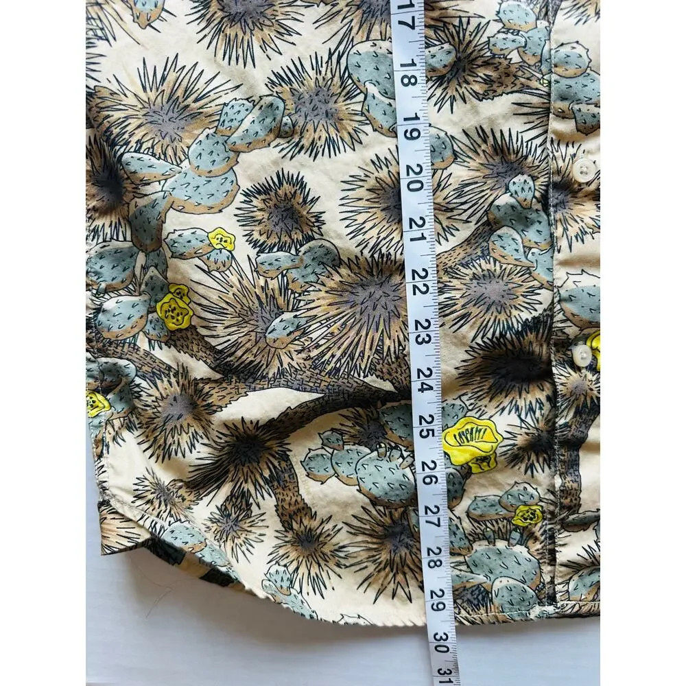 The North Face Men’s S/S Baytrail Pattern Shirt Cactus Camo Size M